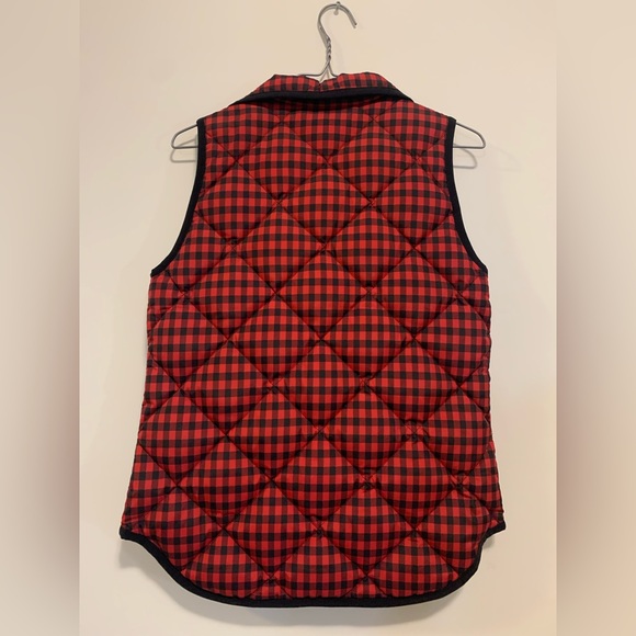 J Crew Factory Quilted Plaid Vest - Picture 2 of 3